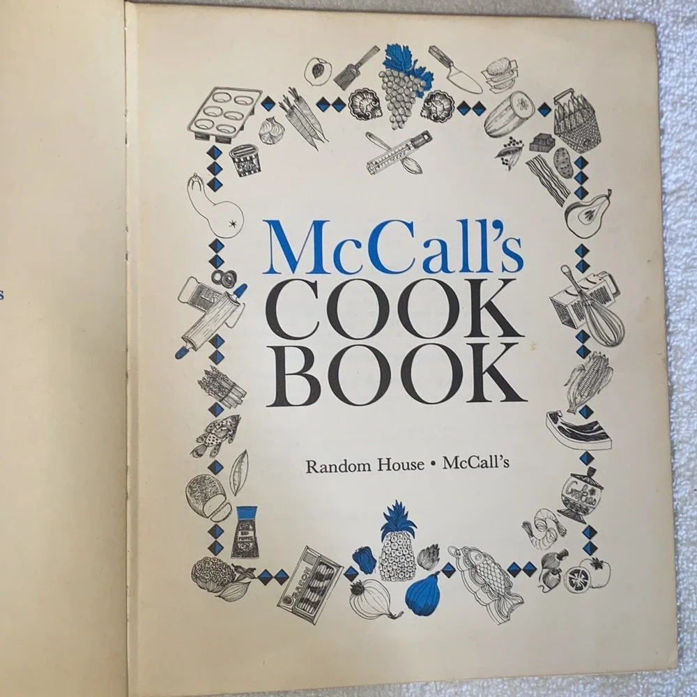 McCall's Cook Book HC 1963 1st‎ Edition 1st Print Turquoise Hardcover McCalls